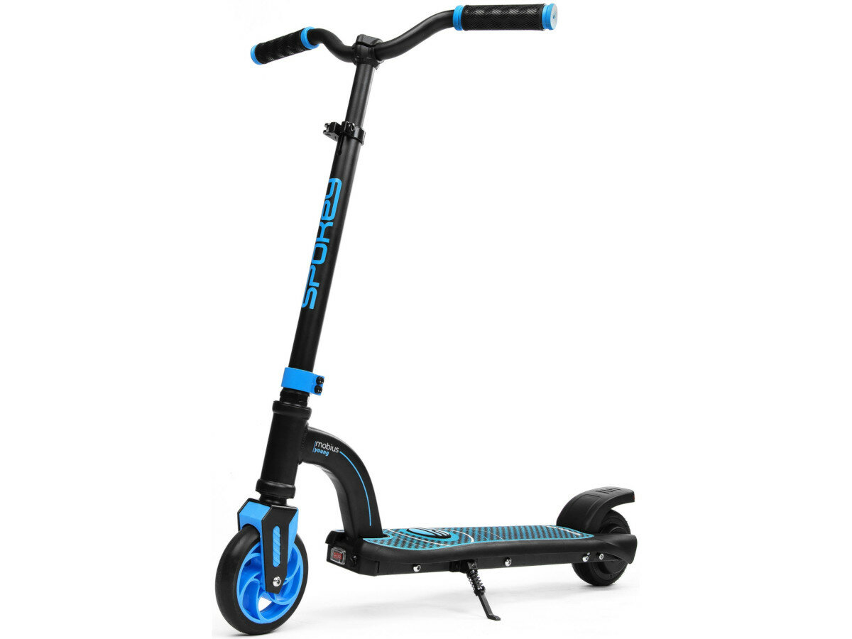 Hulajnoga elektryczna SPOKEY Mobius Young Czarno-niebieski wyglad