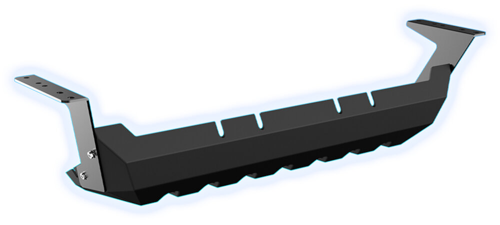 Biurko ULTRADESK Frag półka na listwę zasilającą