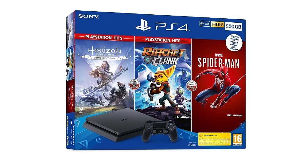 Konsola SONY PlayStation 4 zestaw gra kontroler