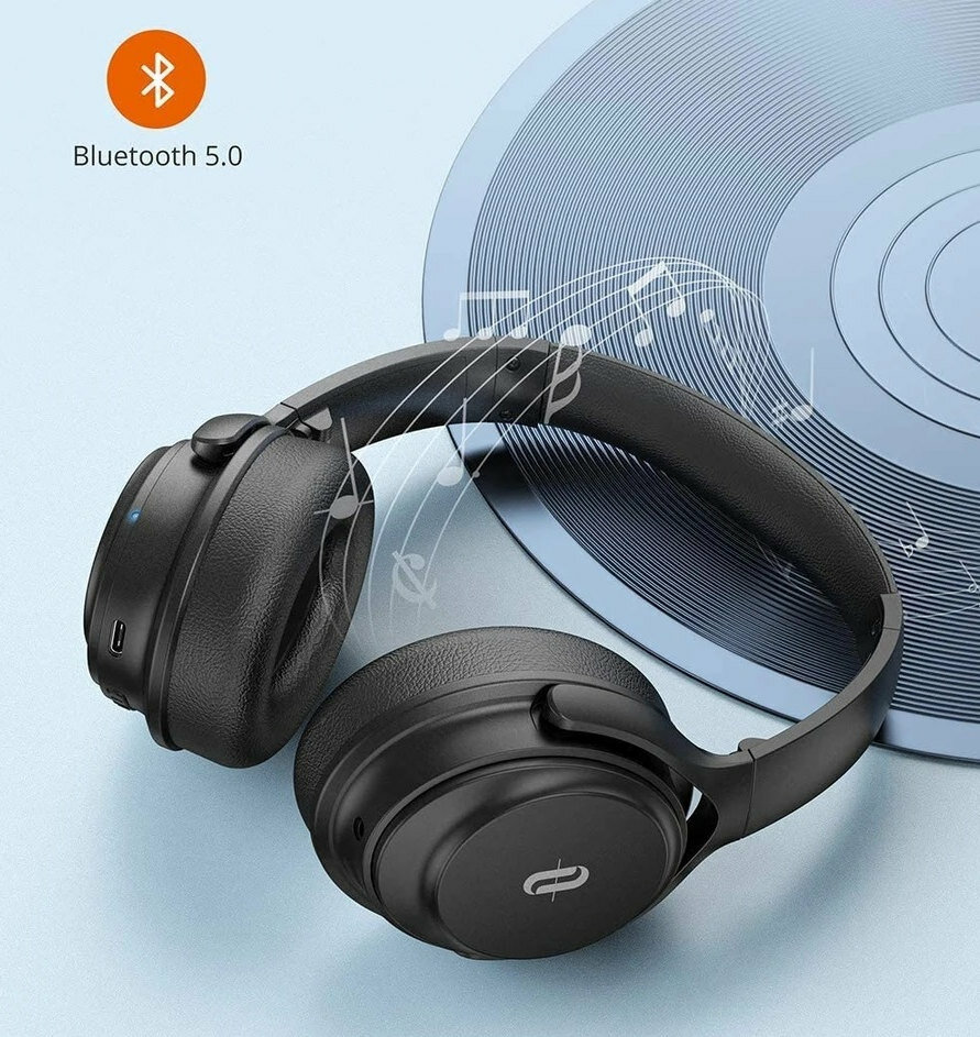 Słuchawki nauszne TAOTRONICS TT-BH085 Czarny - Bateria