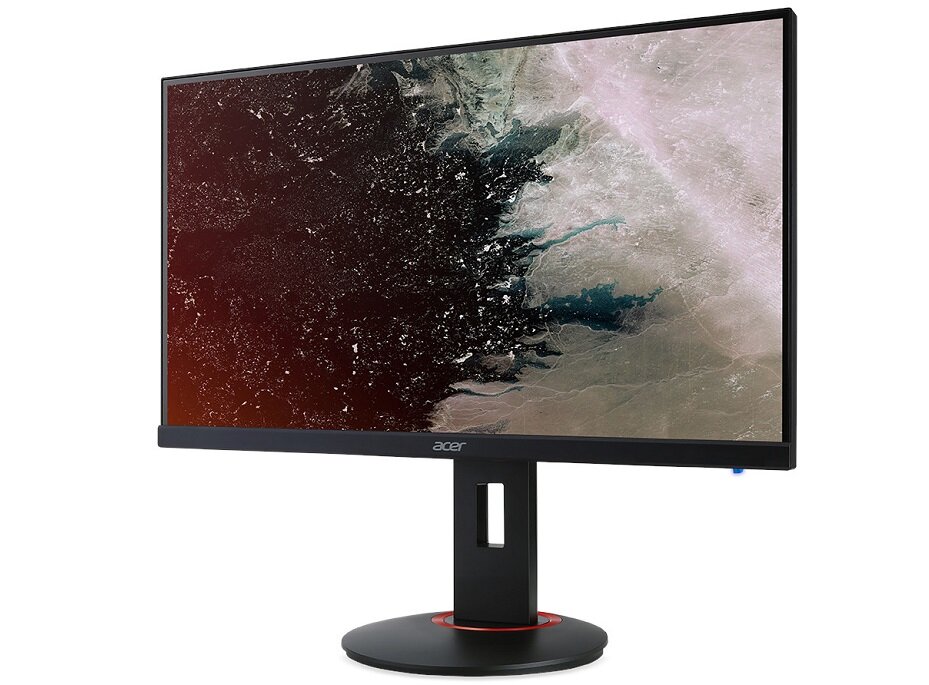 Monitor ACER Nitro XF252QP - wygląd urządzenia czarny brak ramki odchylenie monitora