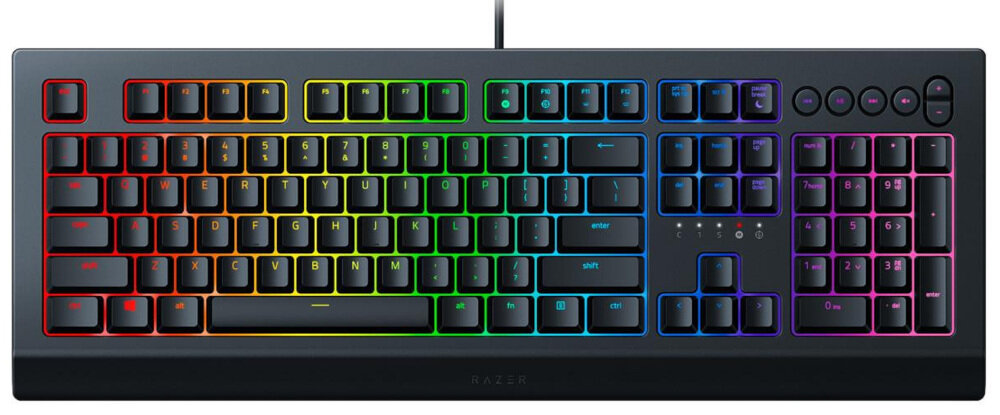 Klawiatura RAZER Cynosa V2 wyglad ogolny wodoodpornosc klawisze multimedialne