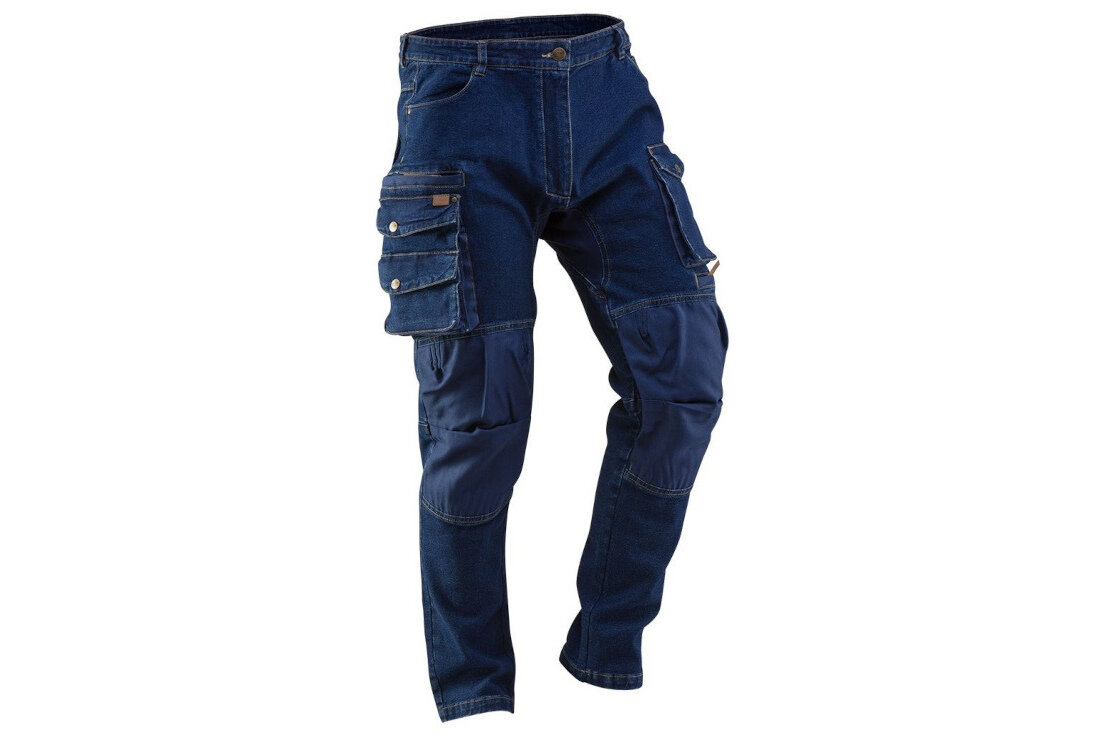 Spodnie robocze NEO TOOLS 81-228-S (rozmiar S/48) Trwałe detale Skórzane wszywki z logo NEO wewnętrzna wszywka imienna strój codzienny odzież robocza