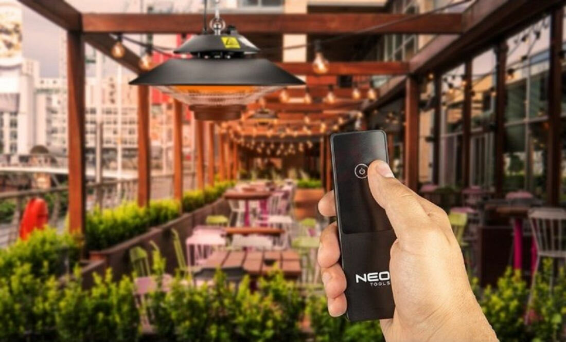 Promiennik NEO 90-034 sterowanie wyposazenie pilot wydajnosc waga 2,3 kg latwy montaz wymiary