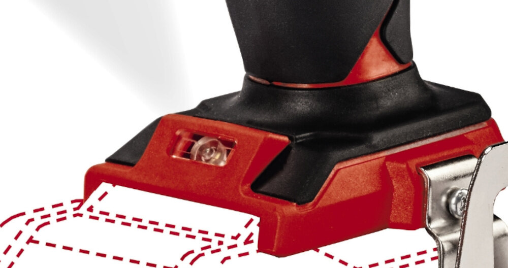 Wkrętarka EINHELL TE-DY 18 Li-Solo 4259980 zintegrowane oswietlenie LED dobra widocznosc pelna kontrola precyzja dzialania regulowany ogranicznik glebokosci dopasowanie parametrow pracy do materialy