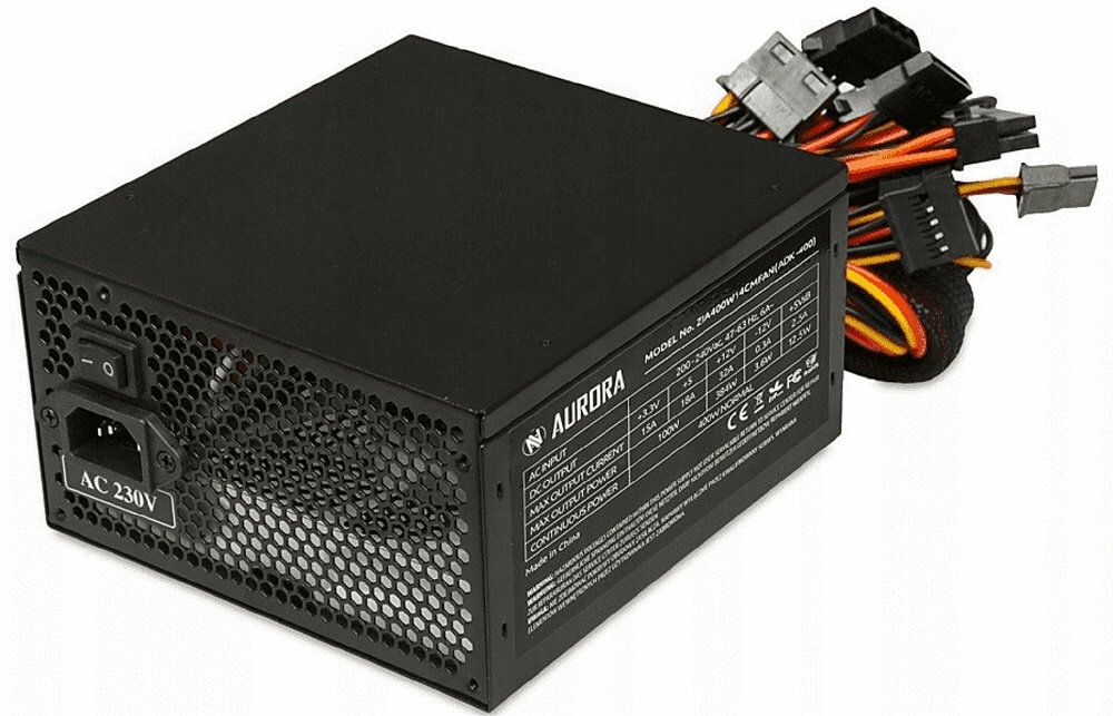 Zasilacz IBOX Aurora 400W - parametry fizyczne