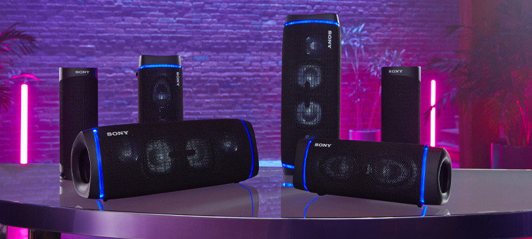 Мобильная колонка SONY LED SRS-XB23 - Party Connect   