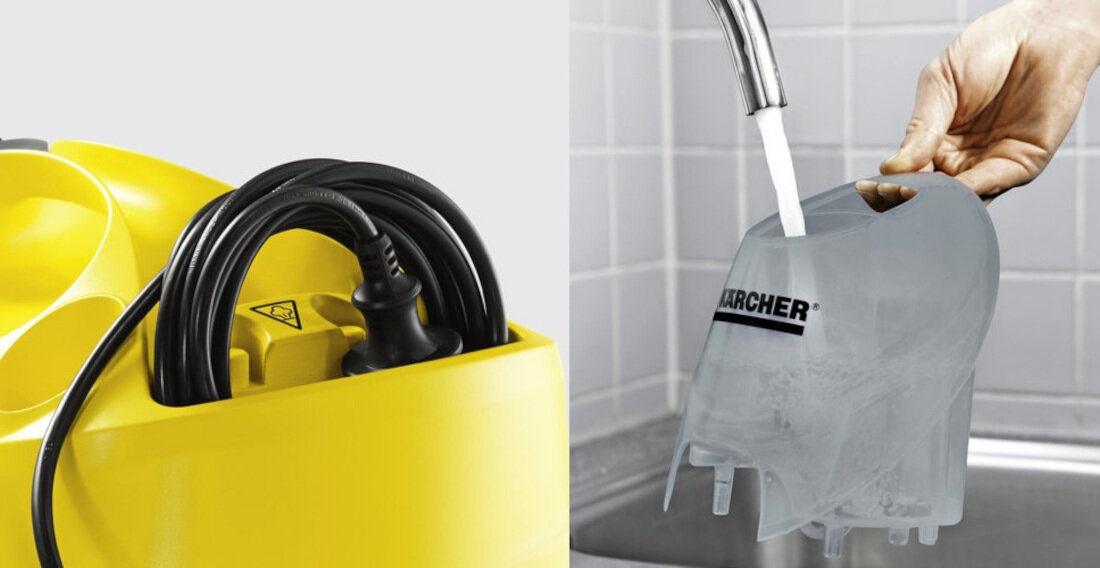 Parownica KARCHER SC 4 EasyFix Iron Kit - Schowek na przewod