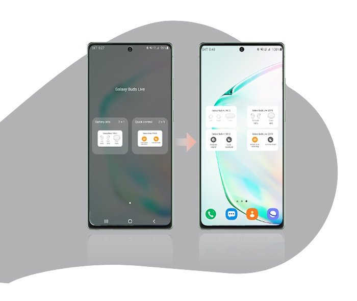 Słuchawki dokanałowe SAMSUNG Galaxy Buds Live Połącznie z Galaxy