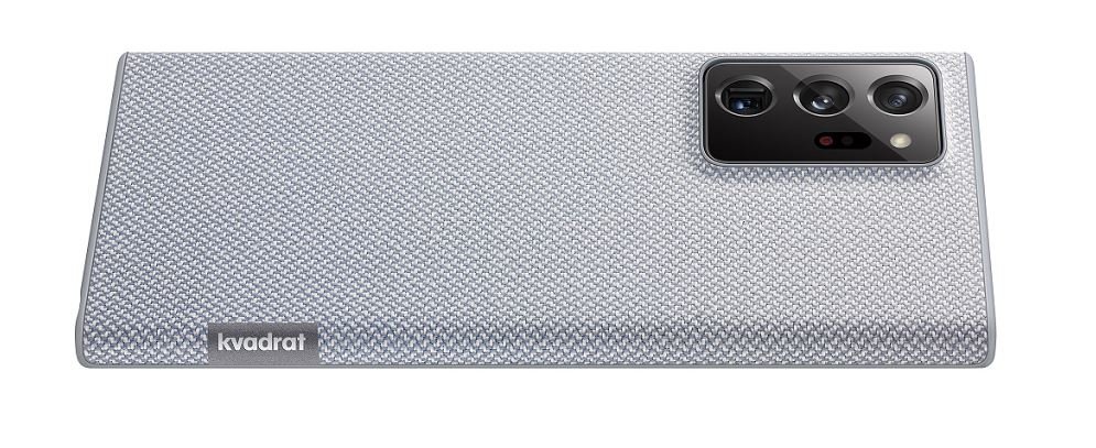Etui SAMSUNG Kvadrat Cover do Galaxy Note 20 Ultra EF-XN985FJEGEU Szary widok tył