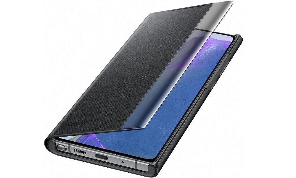 Etui SAMSUNG Skorzane Clear View Cover do Galaxy S20 Ultra EF ZN985CBEGEU miękka skóra elegancko otwierane