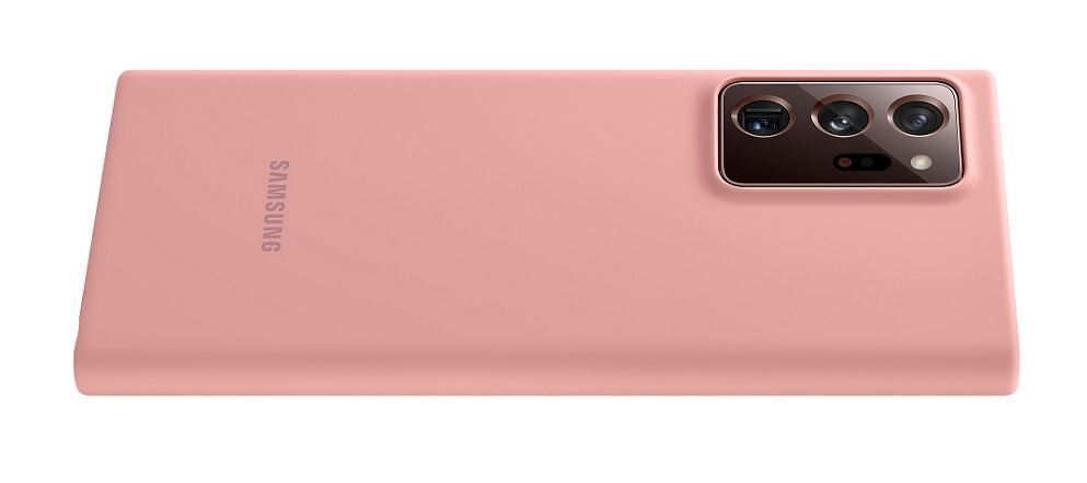 Etui SAMSUNG Silicone Cover do Galaxy Note 20 Ultra EF-PN985TAEGEU Brązowy widok tył