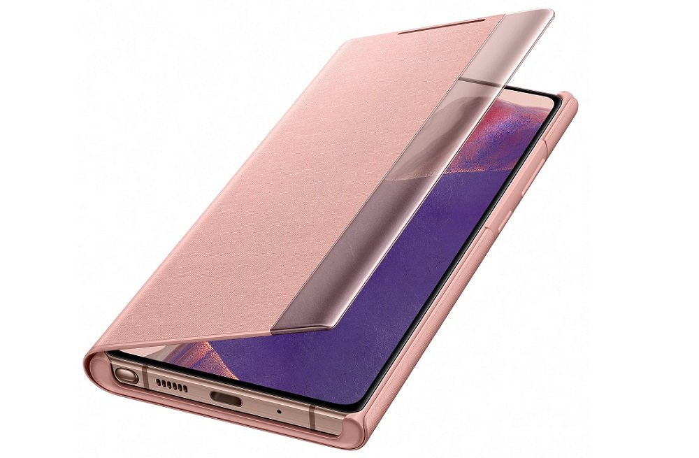 Etui SAMSUNG Leather Clear View Cover ochronna powłoka przezroczysta klapka powiadomienia