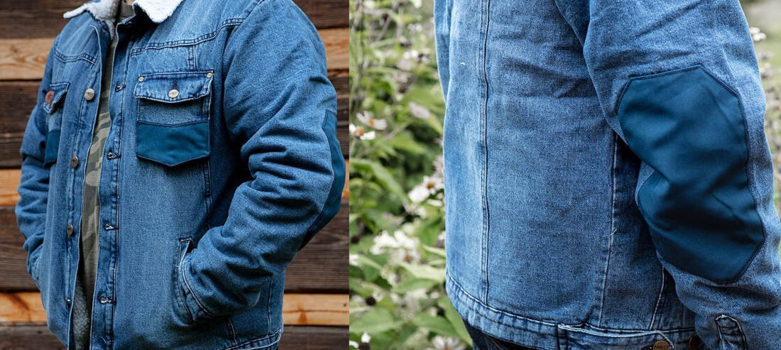 Kurtka robocza NEO TOOLS 81-557-XXXL (rozmiar XXXL) wizualizacja wygląd design prezentacja lifestyle osoba prezentuje przód i tył