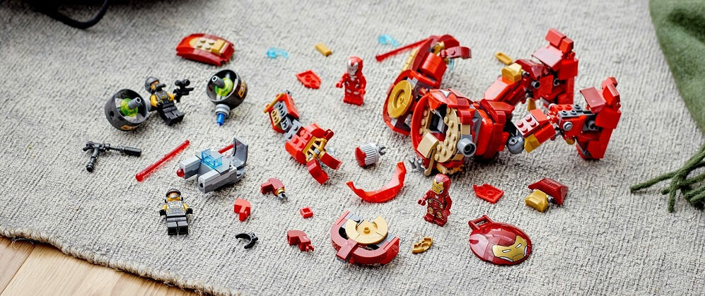 LEGO Marvel Hulkbuster Iron Mana kontra agenci A.I.M. - nieskończona ilość ról wyobraźnia imponujące sceny kapitalne elementy