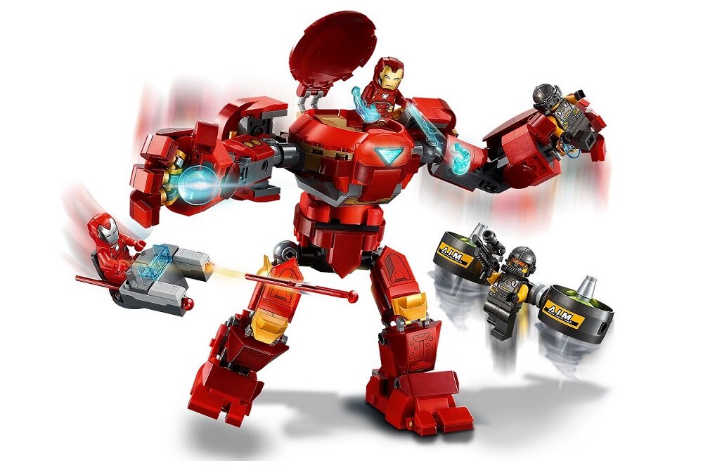 LEGO Marvel Hulkbuster Iron Mana kontra agenci A.I.M. - wspólna pasja zaufanie pancerz Iron Mana