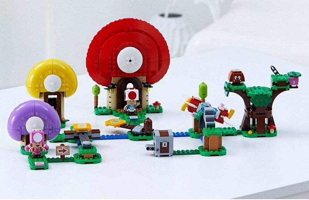 LEGO Super Mario Toad szuka skarbu zestaw rozszerzający 71368 rozwój dziecka poprawa koncentracji kreatywne myślenie