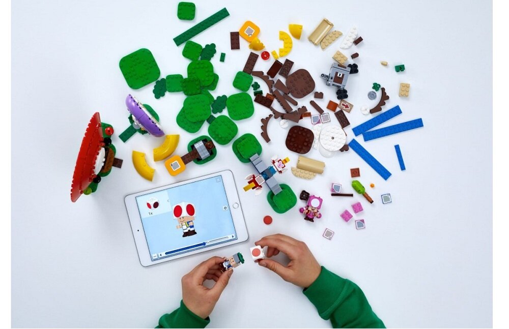LEGO Super Mario Toad szuka skarbu zestaw rozszerzający 71368 Darmowa aplikacja LEGO Super Mario