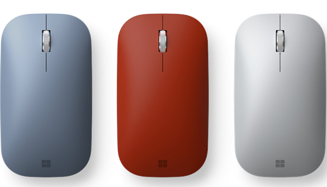 Mysz MICROSOFT Surface Mobile Mouse Platynowy wygoda uniwersalność ergonomia komfort
