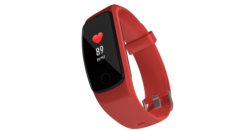 Smartband LAMAX BFit Pro 2 czerwony skos