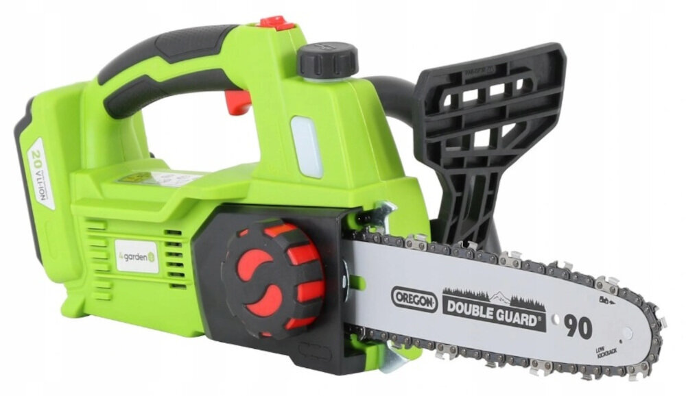 Piła akumulatorowa 4GARDEN AP2521 do typowych prac wycinkowych do niezwykle precyzyjnych zadań specjalnych do szerokiego spektrum zadań prowadnica o długości 25 cm łańcuch marki OREGON automatyczny hamulec