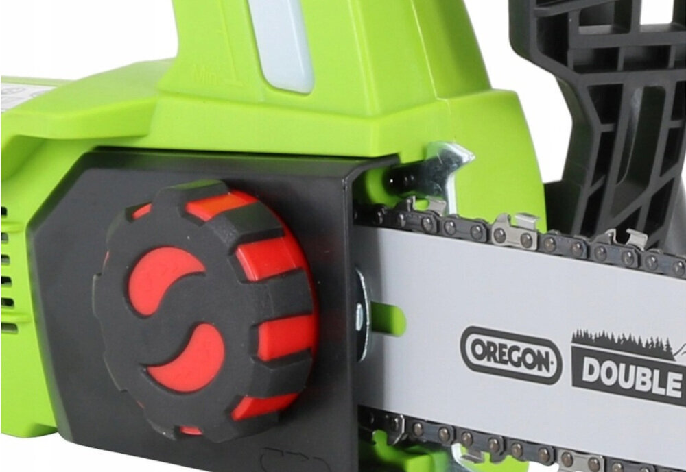 Piła akumulatorowa 4GARDEN AP2521 beznarzędziowy system napinania i wymiany łańcucha nie wymaga użycia żadnych narzędzi