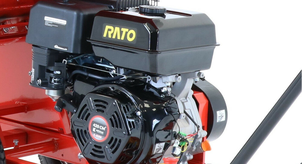 Rozdrabniacz do gałęzi FAWORYT JR420R elektryczny silnik o mocy 2800 W mocny zabezpieczenie przeciążeniowe uruchomienie niezwykle proste doprowadzić przewód zasilający nacisnąć przycisk START