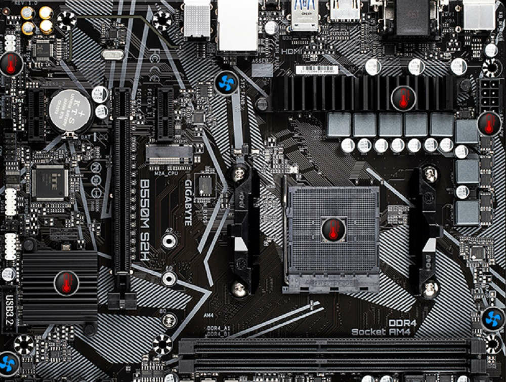 Płyta główna GIGABYTE B550M S2H - chlodzenie