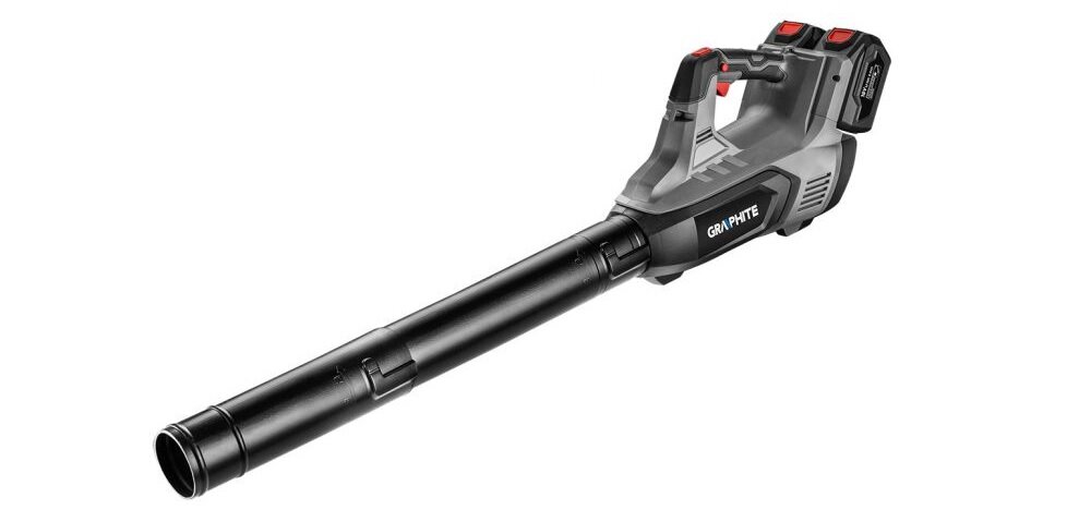 Dmuchawa do liści GRAPHITE Energy+ 58G044 część systemu akumulatorowego Energy+ łatwe i proste w obsłudze kompaktowa budowa wszechstronne urządzenie funkcjonalna i przemyślana konstrukcja znakomita wydajność niewielki ciężar 2,5 kg