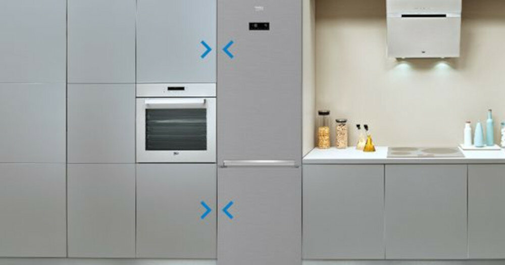 Lodówka BEKO MCNA406E40DXBRN Ciemny Inox A++ licujące się drzwi
