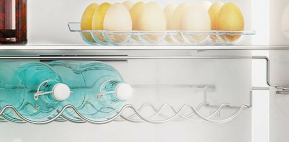 Lodówka BEKO MCNA406E40DXBRN Ciemny Inox A++ półka na butelki