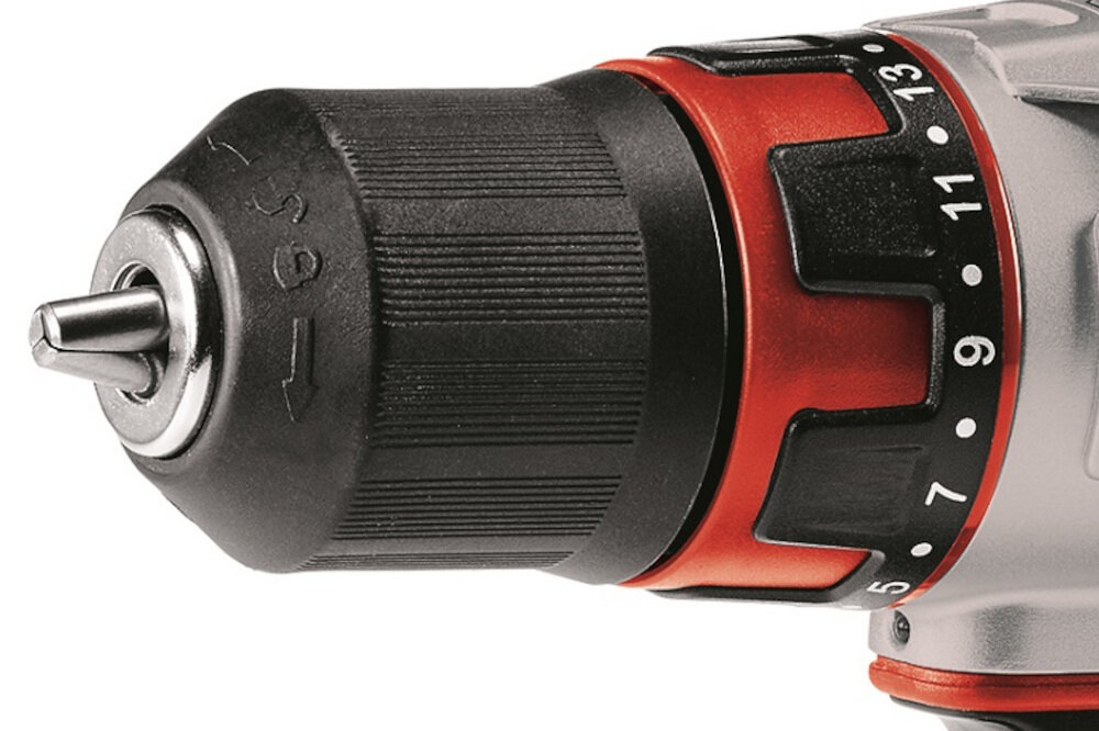 Wiertarko-wkrętarka EINHELL TE-CD 12-1 X-Li 4513594 szybkomocujący uchwyt wiertarski 13 mm uniwersalne wkręty szybki montaż i demontaż