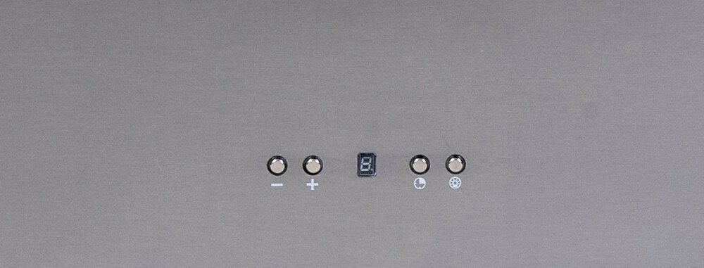 Okap VDB Tube Czarny dotykowe sterowanie