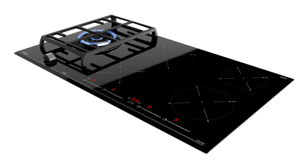 TEKA-JZC95314ABN-BK płyta indukcyjno gazowa multislider indukcja sterowanie pole grzewcze