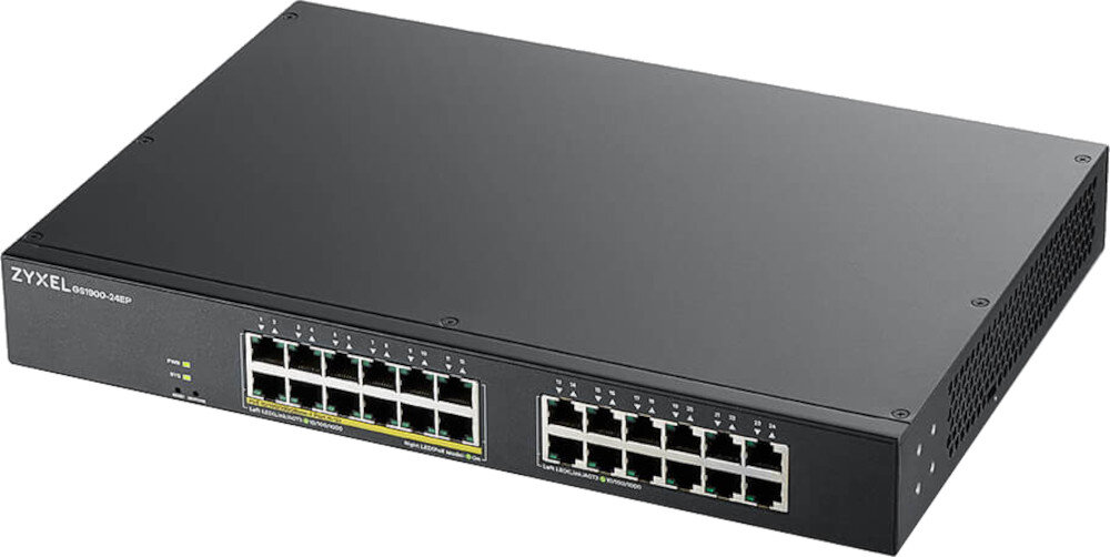 Switch ZYXEL GS1900-24EP-EU0101F zużycie energia prąd standard wykrywanie ruchu
