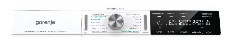 Pralka GORENJE MAW820ION - Prosty interfejs