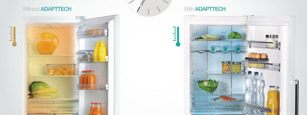 GORENJE-NRK6192SYBK lodówka adapttech temperatura system ochrona