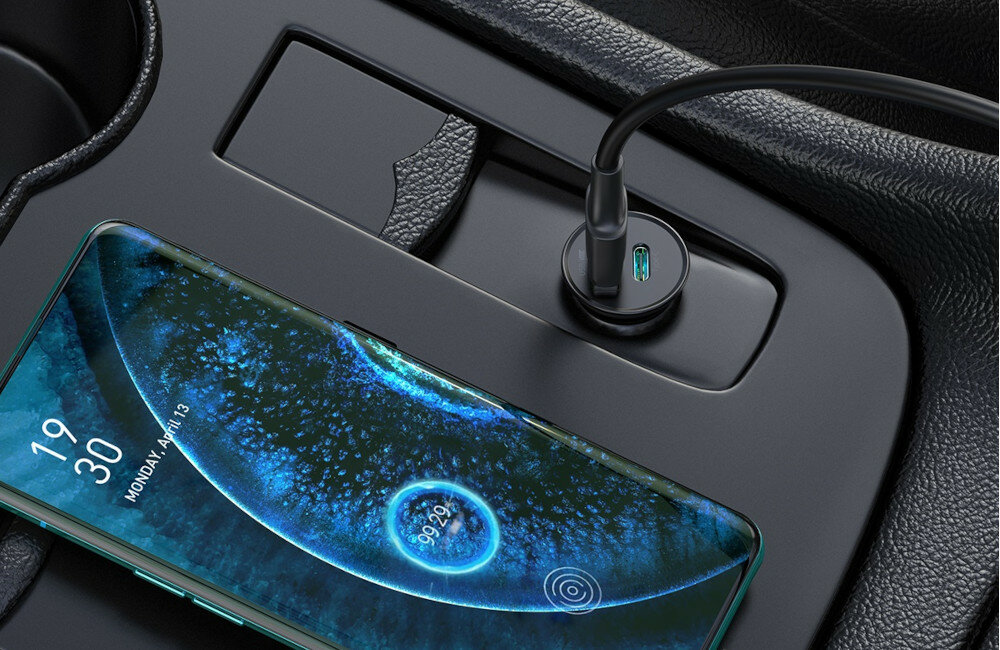 ŁADOWARKA SAMOCHODOWA BASEUS CIRCULAR METAL 30W SREBRNA technologia Quick Charge