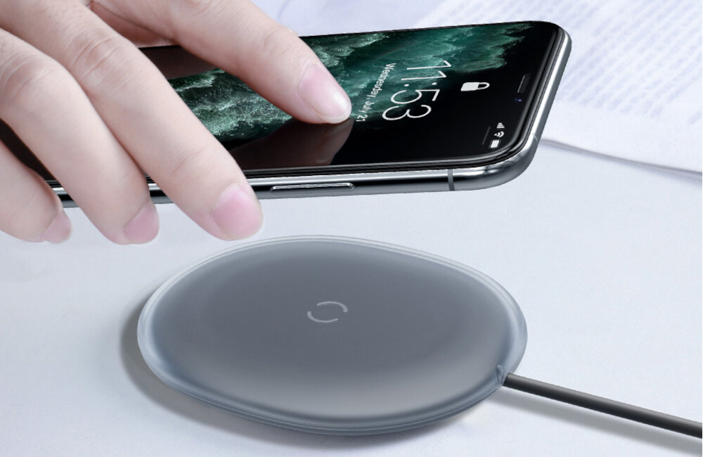 ŁADOWARKA INDUKCYJNA BASEUS JELLY 15W BIAŁA moc ładowania