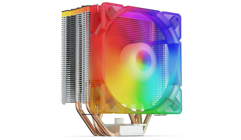 SILENTIUM-PC chłodzenie rurki fera evo podświetlenie led iluminowany top wentylator wygląd pc wydajność konstrukcja wentylator pulsar biała ramka