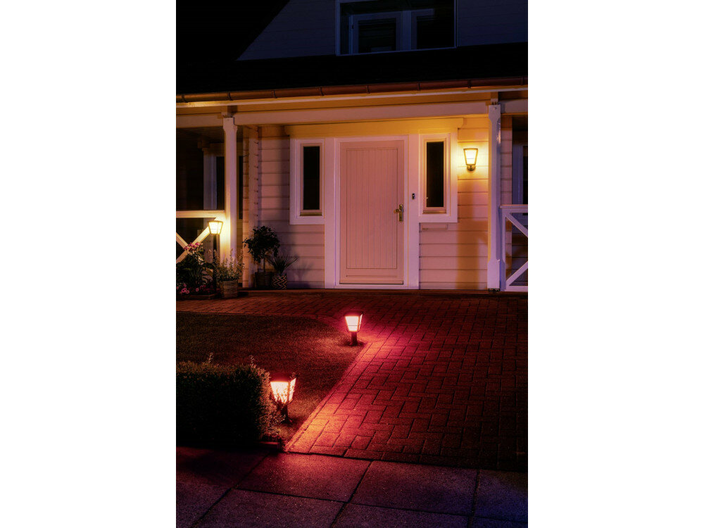 Lampa ogrodowa PHILIPS ECONIC HUE 16 milionów kolorów odcieniami białego światła aplikacji Philips HUE temperatury oświetlenia zakres