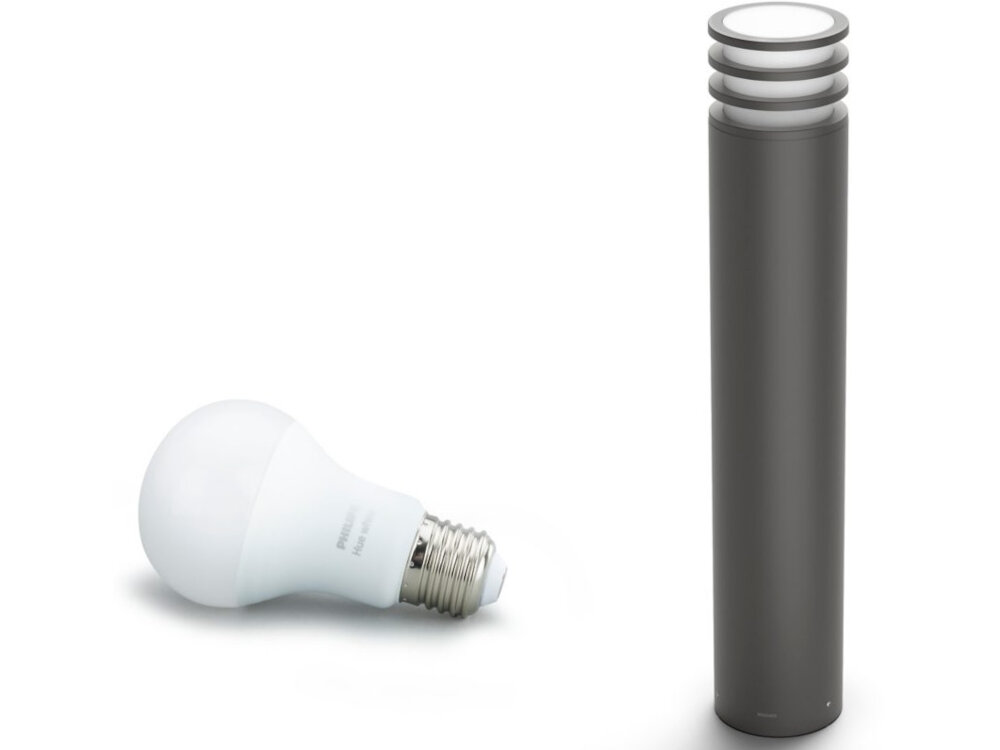 Lampa zewnętrzna PHILIPS HUE Lucca 915005561401 do uzytku zewnetrznego wymienne zrodlo swiatla trzonek E27 wymiary 700 x 142 x 142 mm