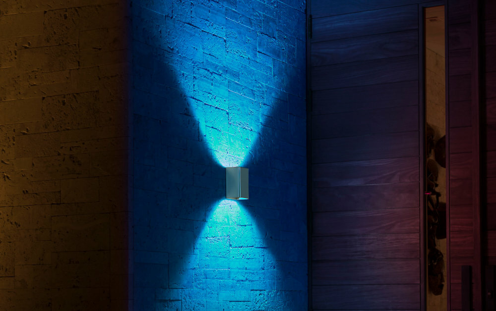 Oprawa zewnętrzna PHILIPS HUE Resonate Srebrny delikatne pastelowe barwy czerwien zielen fiolet doda wrazen
