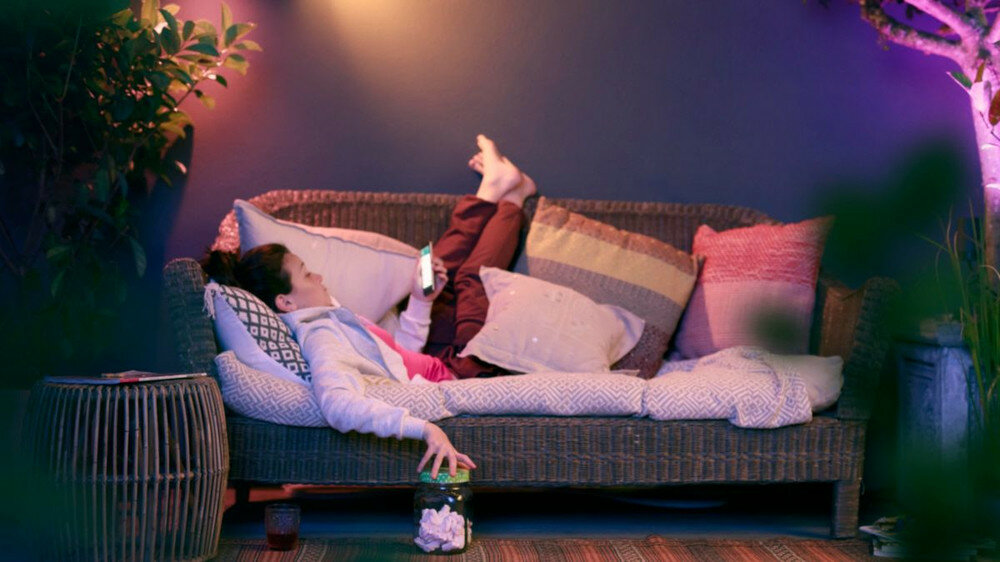 Naświetlacz zewnętrzny PHILIPS HUE 915005731401 oświetlenie zewnętrzne ciepłe białe światło zimne chłodne światło