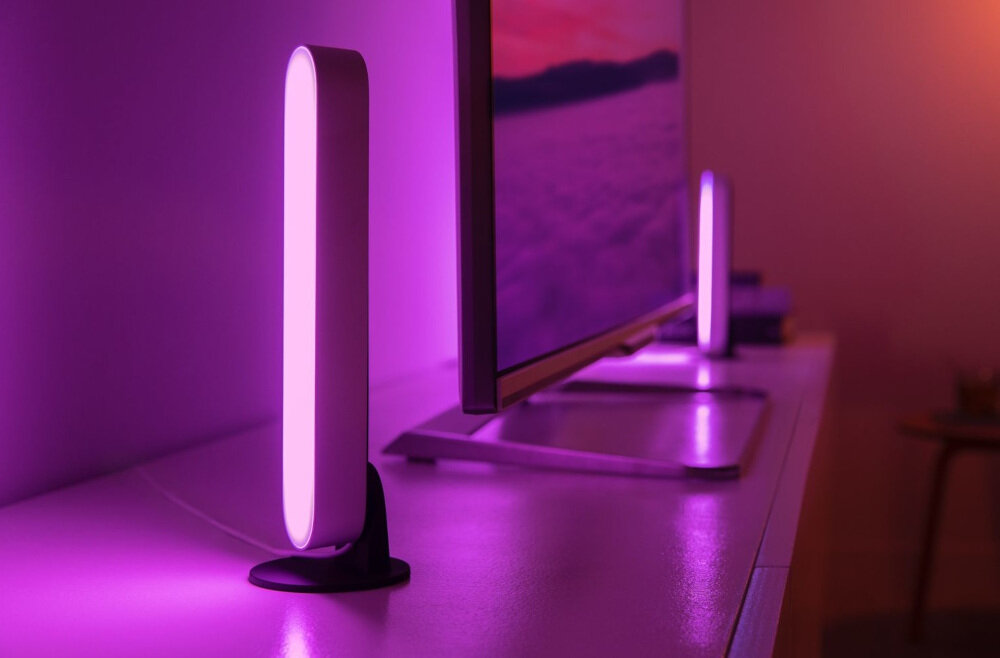 Lampa PHILIPS HUE White and Color Ambiance Play Biala nastroj kolorystyka biale swiatlo w odcieniach od cieplego do zimnego