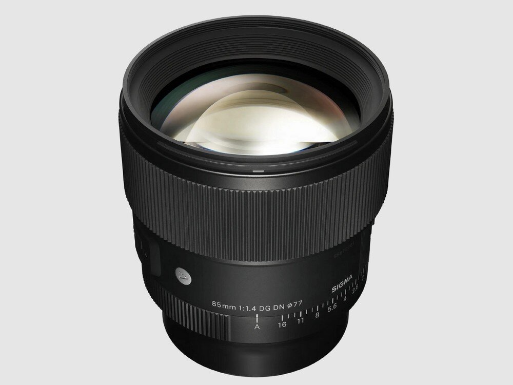 Obiektyw SIGMA A 85mm f-1.4 DG DN przednia soczewka