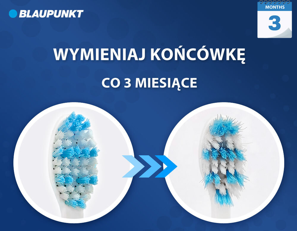 Końcówka szczoteczki BLAUPUNKT ACC047 (2 szt.) wymiana co 3 miesiące