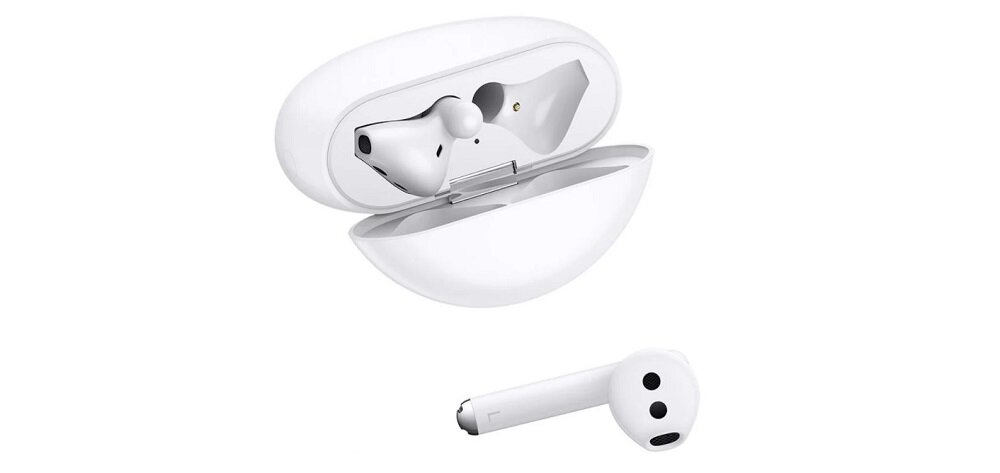 Słuchawki douszne HUAWEI FreeBuds 3 Biały widok zestaw skos
