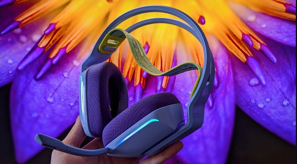 Сучасний дизайн навушників LOGITECH G733 Lightspeed
