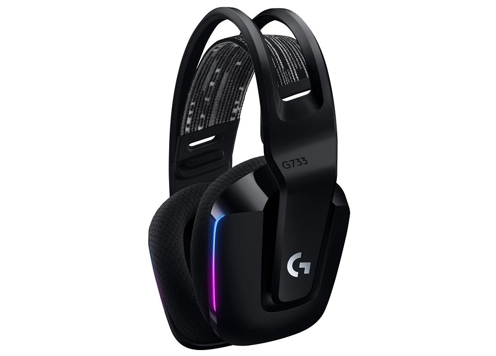 Навушники LOGITECH G733 Lightspeed, ідеально сидить поролон, м'яке наголов'я